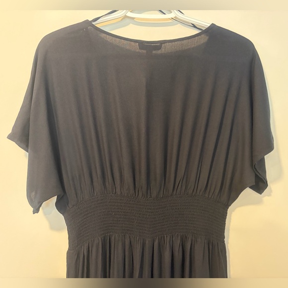 Patrons of Peace Black Wide Leg Jumpsuit with Smocked Waist & Pockets NWT! - Picture 9 of 12